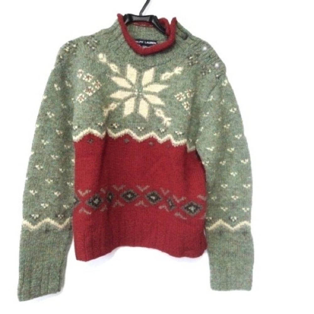 Rare Ralph Lauren Hand Knit wool Sweater